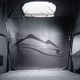 A photo of the interior of the Porsche Roof Top Tent.